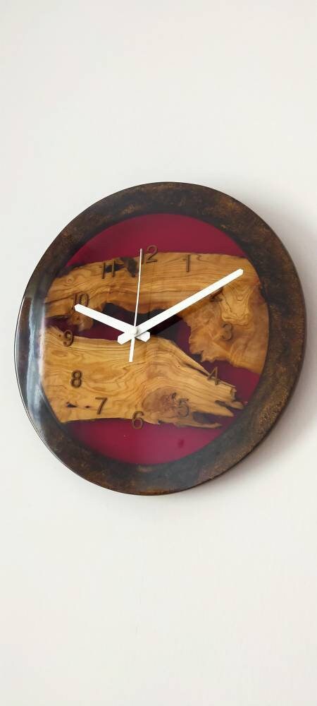 Epoxy clock, Resin clock, Clock for wall, Epoxy Wall Clock, Resin Wall Clock, Wooden Wall Clock--Sold, Large wall clock