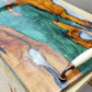 Epoxy Resin & Wood Serving Tray - No Edge Serving Tray