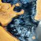 Epoxy Resin & Wood Table Top - Metallic