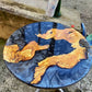 Epoxy Resin & Wood Table Top - Metallic