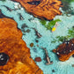 Epoxy Resin & Wood Table Top - Aquarium