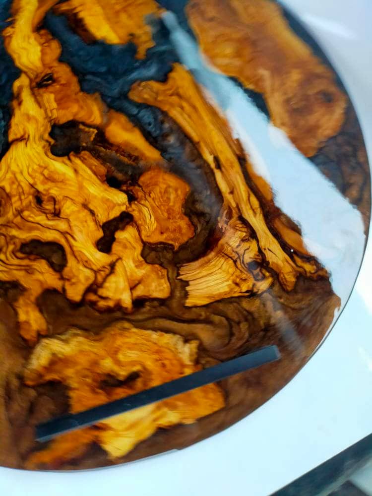 Epoxy Resin & Wood Serving Tray - No Edge Serving Tray