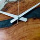 Bicolor Epoxy & Olive Wood Wall Clock