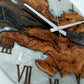 Bicolor Epoxy & Olive Wood Wall Clock