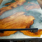 Epoxy Resin & Wood Serving Tray - No Edge Serving Tray resinwoodliving