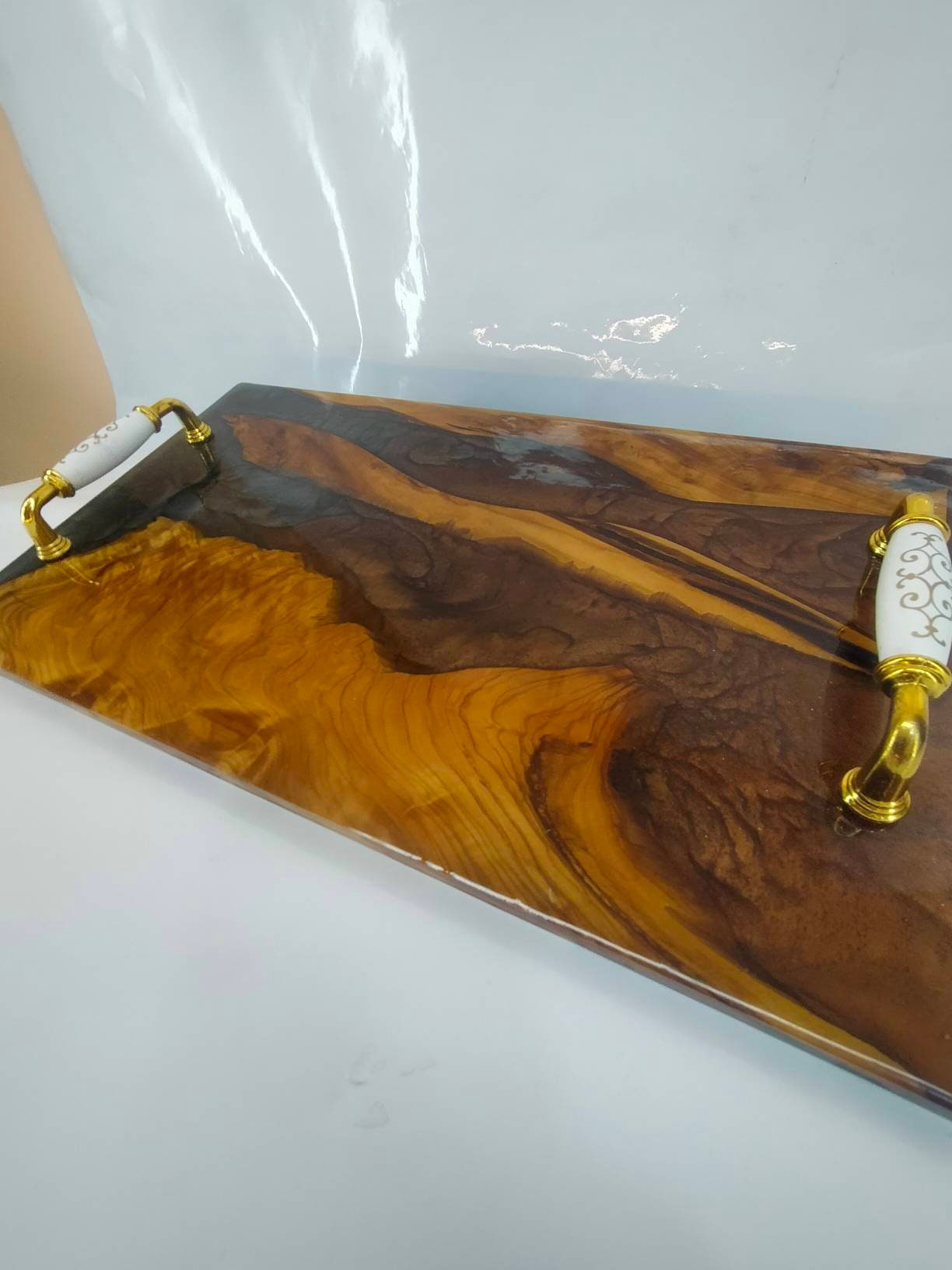 Resin tray, Epoxy tray, Wooden tray