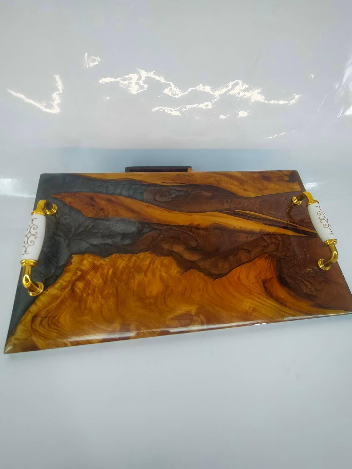 Resin tray, Epoxy tray, Wooden tray