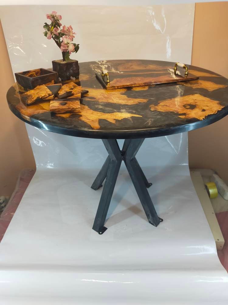 Resin table top, Epoxy Coffee table top, epoxy table top, wooden table top, custom epoxy river table top, resin din table, epoxy din table