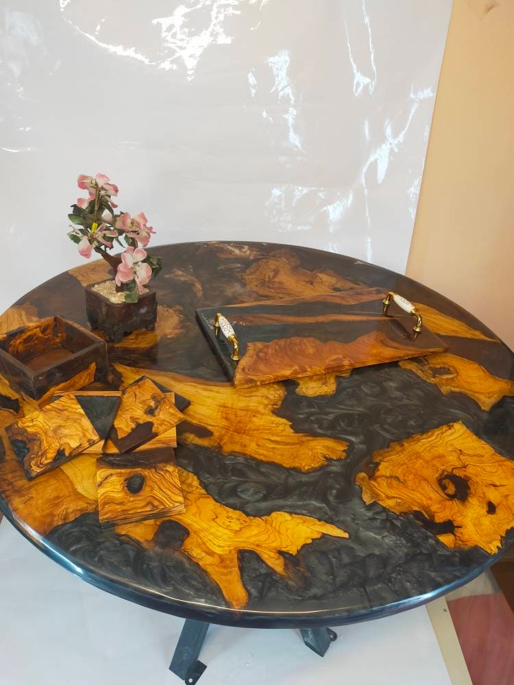 Resin table top, Epoxy Coffee table top, epoxy table top, wooden table top, custom epoxy river table top, resin din table, epoxy din table