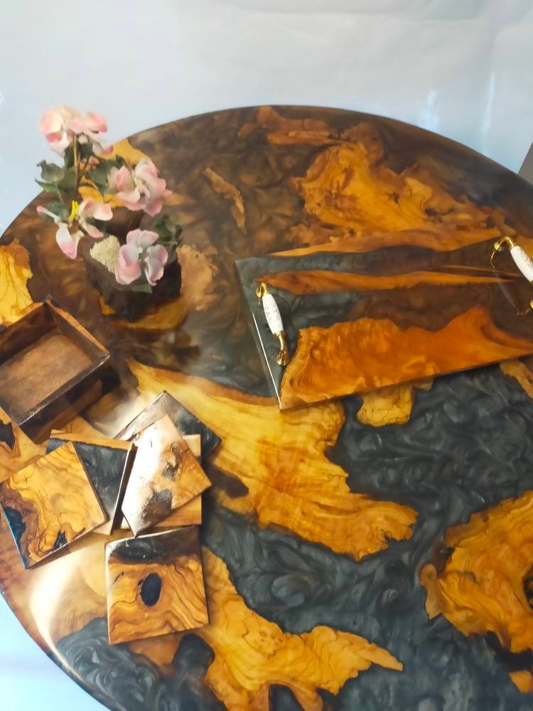 Resin table top, Epoxy Coffee table top, epoxy table top, wooden table top, custom epoxy river table top, resin din table, epoxy din table