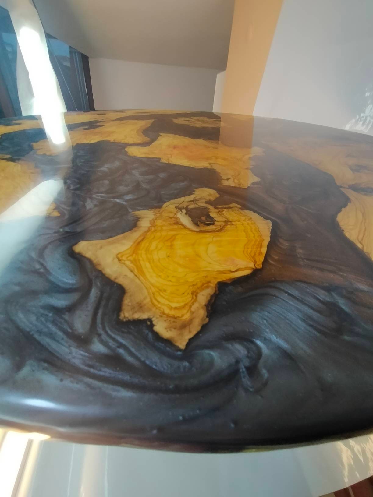 Resin table top, Epoxy Coffee table top, epoxy table top, wooden table top, custom epoxy river table top, resin din table, epoxy din table