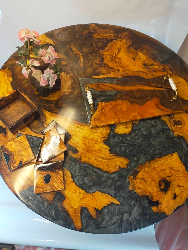 Resin table top, Epoxy Coffee table top, epoxy table top, wooden table top, custom epoxy river table top, resin din table, epoxy din table